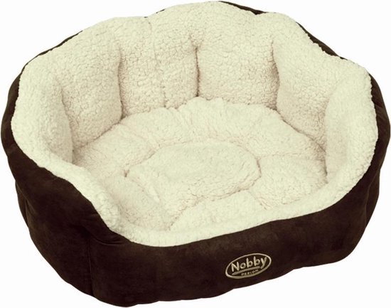 Nobby comfortbed ovaal taika bruin - 45 x 40 x 19 cm