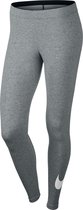 Nike Nsw Lggng Club Logo2 Dames Sportlegging - Dk Grey Heather/(White) - Maat S