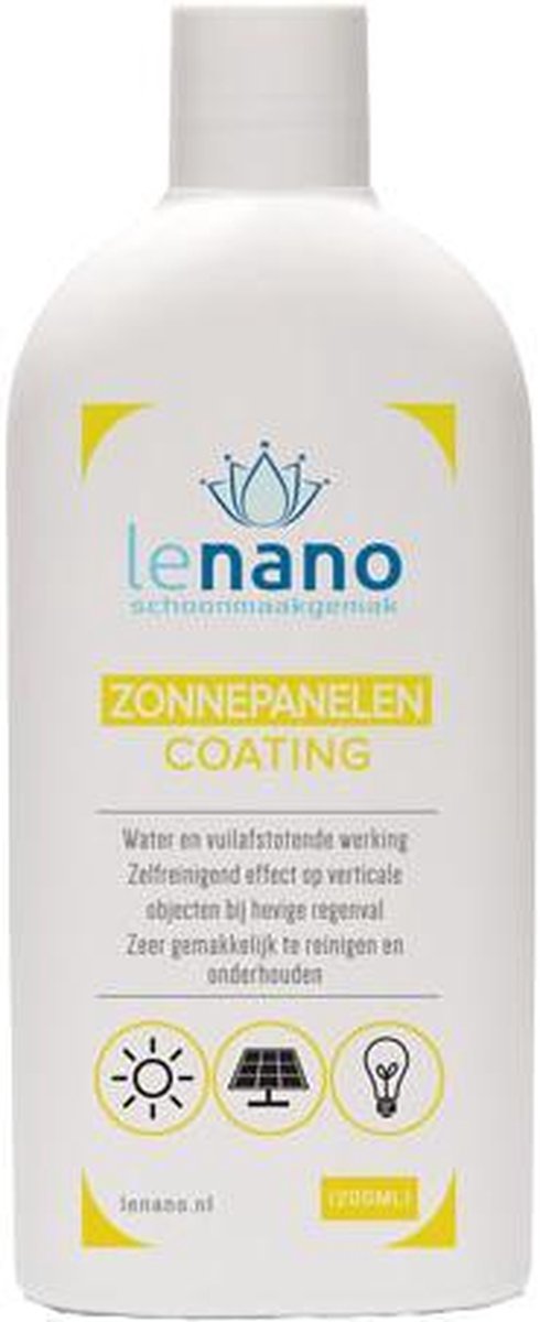Lenano Zonnepanelen coating (200ml) – Nano coating zonnepanelen – Reiniging zonnepanelen – Rendement behoudend – Duurzame bescherming – Zonnescherm