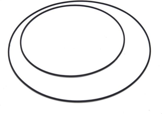 metalen deko ring | zwart | 50cm, 5mm - metaal - 50cm, 5mmgewicht: 250... |  bol.com
