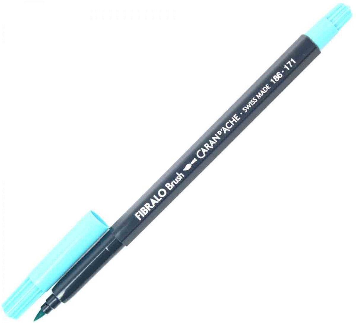 Carandache Fibralo Brush | Turquoise Blue