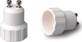 Verloopfitting GU10-E14 (2 stuks)