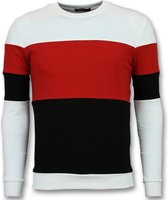 Sweater Mannen - Online Streep Truien Kopen - Rood