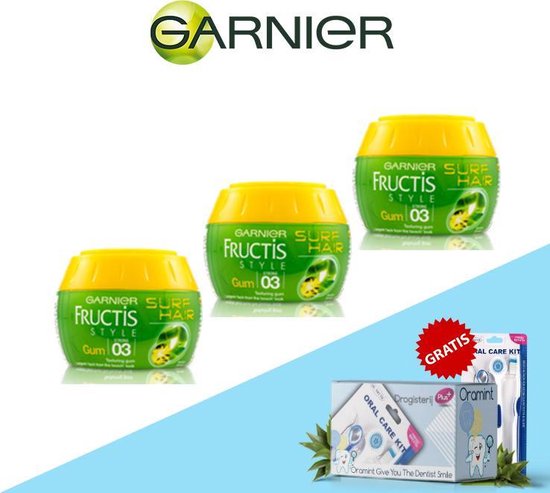 Garnier Fructis Style Surf Hair Gum 03 Strong 150 ml - 3 Pack  Voordeelverpakking +... 
