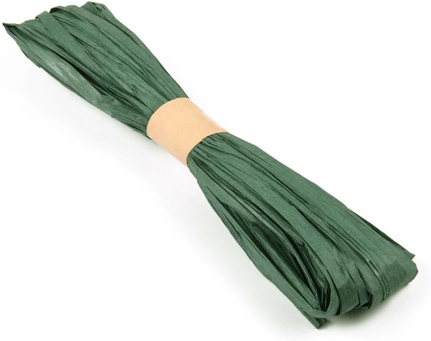 Raffiabast, natuurlijke bast raffia knutselband natuur raffiabast natuurlijke florbast raffiabast om te knutselen, voor geschenkdoos, festival, cadeau, decoratie, verpakking, donkergroen