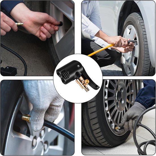 Autoventiel Adapter voor Fietspomp, Geschikt voor Click Valve en Schwalbe Ventielen, Eenvoudig Inflateren met Bosch en SKS Pompen — afbeelding 5