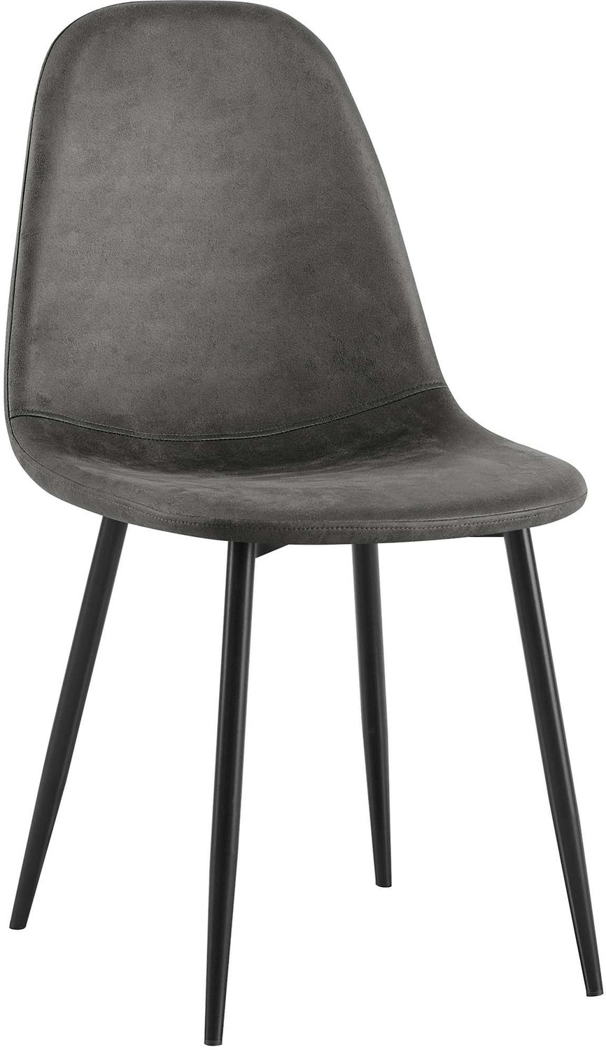 Luxe Comfort Eetkamerstoel - Kunstleer - Zwart Vintage kunstleer/zwart