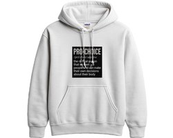Feministische Hoodie – PRO-CHOICE – Activisten Outfit – Unisex Hoodie voor Dames & Heren – Origineel Cadeau