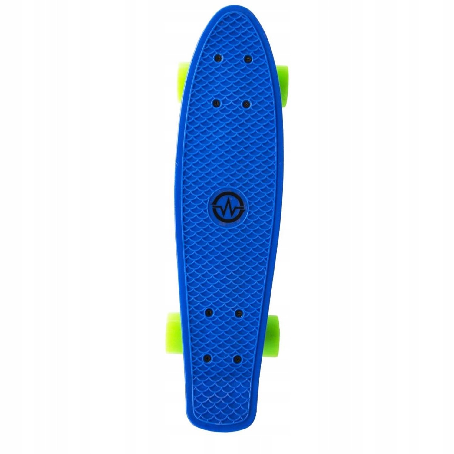 Blauwe Fishboard Skateboard 22 inch Compact en Duurzaam