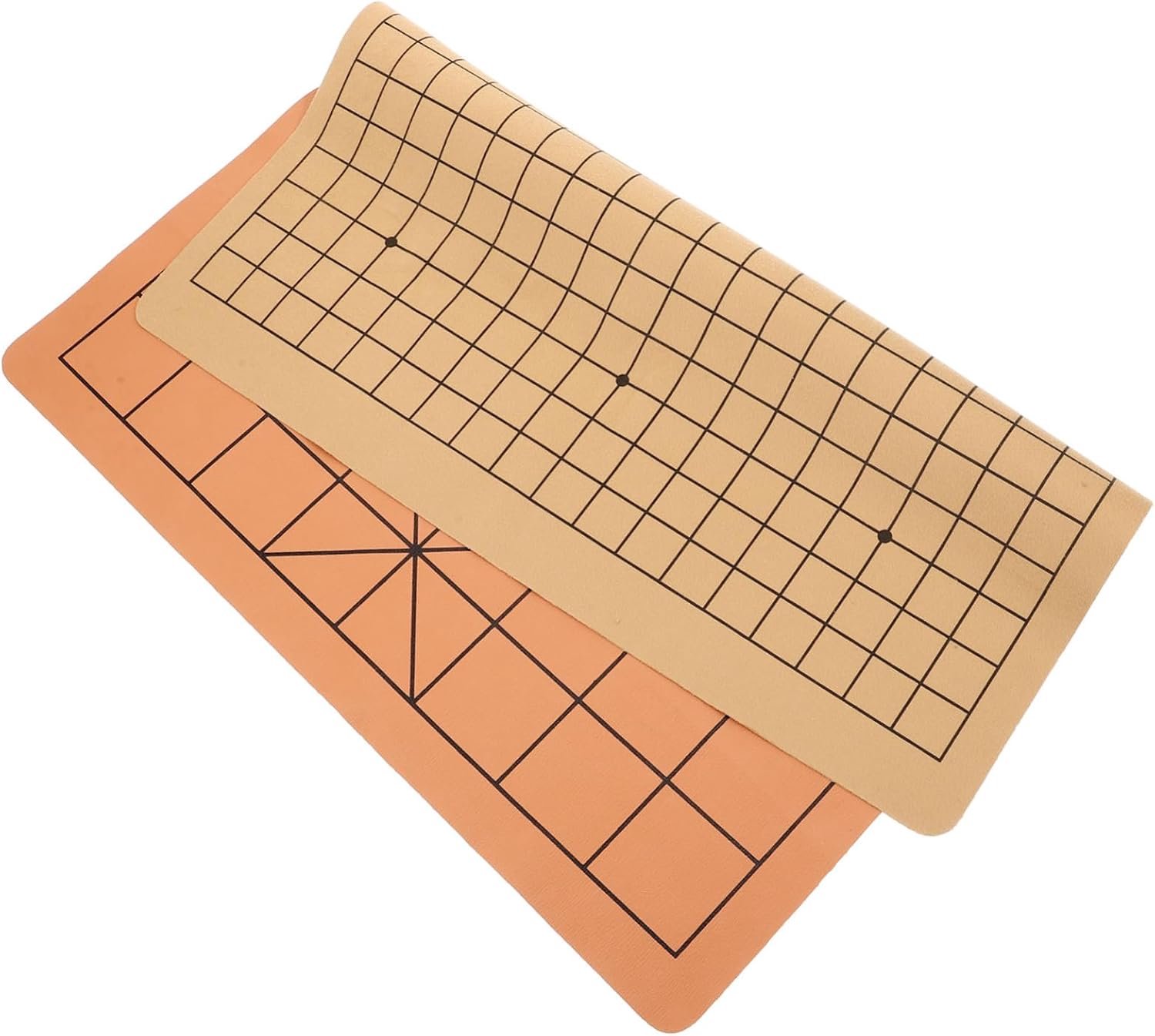 Dubbelzijdig Borden Voor Xiangqi Go Opvouwbaar Pu Schaken Mat Multifunctionele Chinese Schaakspel Accessoire Voor Studenten Volwassenen Stijlvol Praktisch Ontwerp