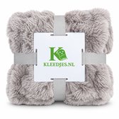 Signature 730 Fleece Deken 160x200 cm – 730 GSM Extra Dik – Luxe Zwaar & Ultra Zacht – Voor Bank en Bed - Lichtgrijs