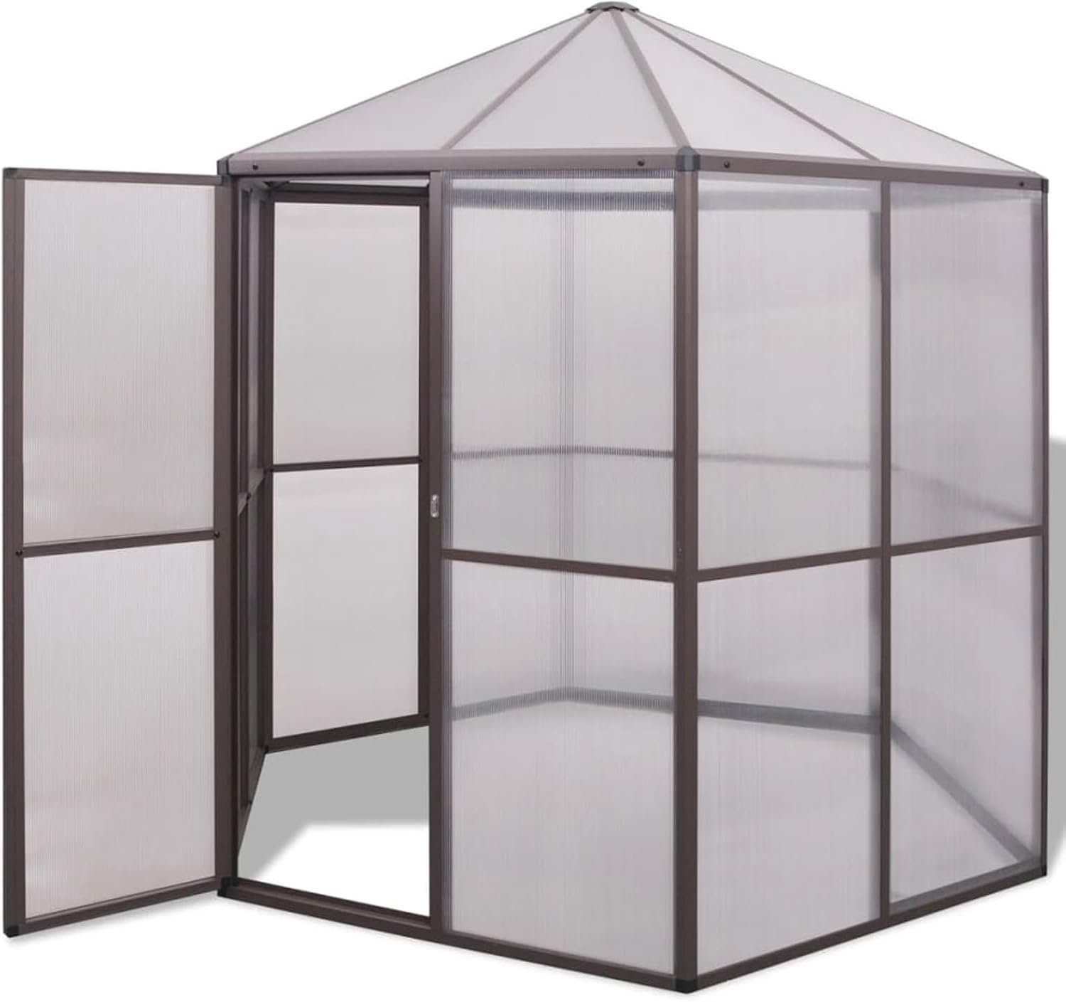 Broeikas van aluminium 240 x 211 x 232 cm, huis en tuin, gazon en tuin, broeikas (SPU:48836)