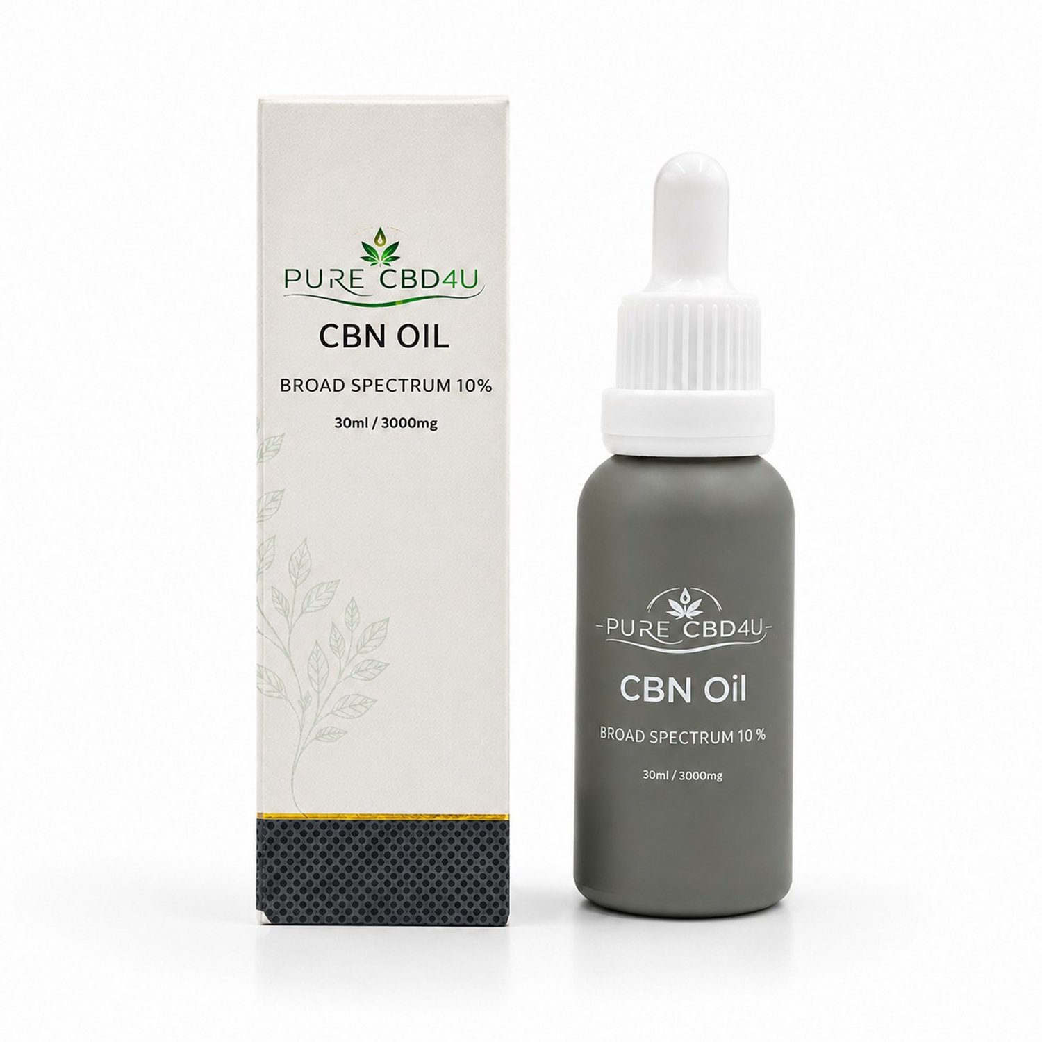 PureCBD4U CBN Olie 10% – Broad Spectrum – 3000 mg CBN – 30 ml