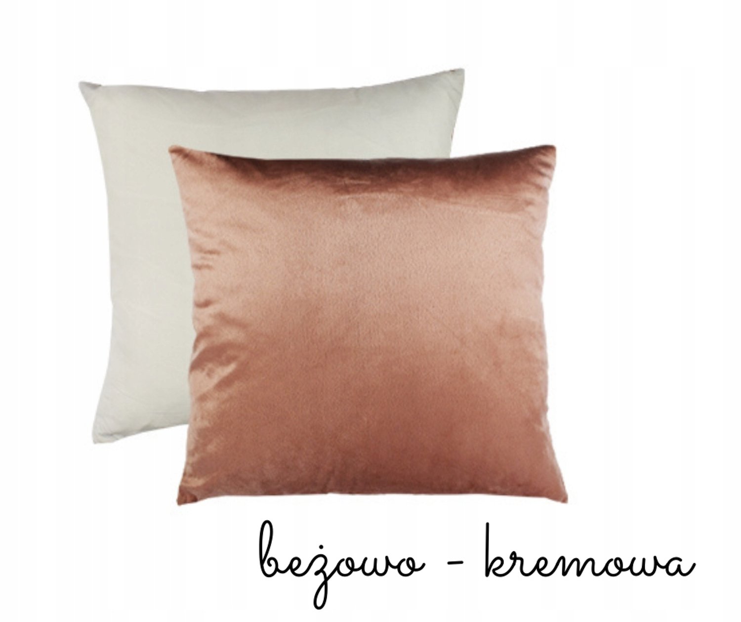 Decoratieve Kussensloop 45x45 cm - Beige/Ecru - Dubbelzijdig
