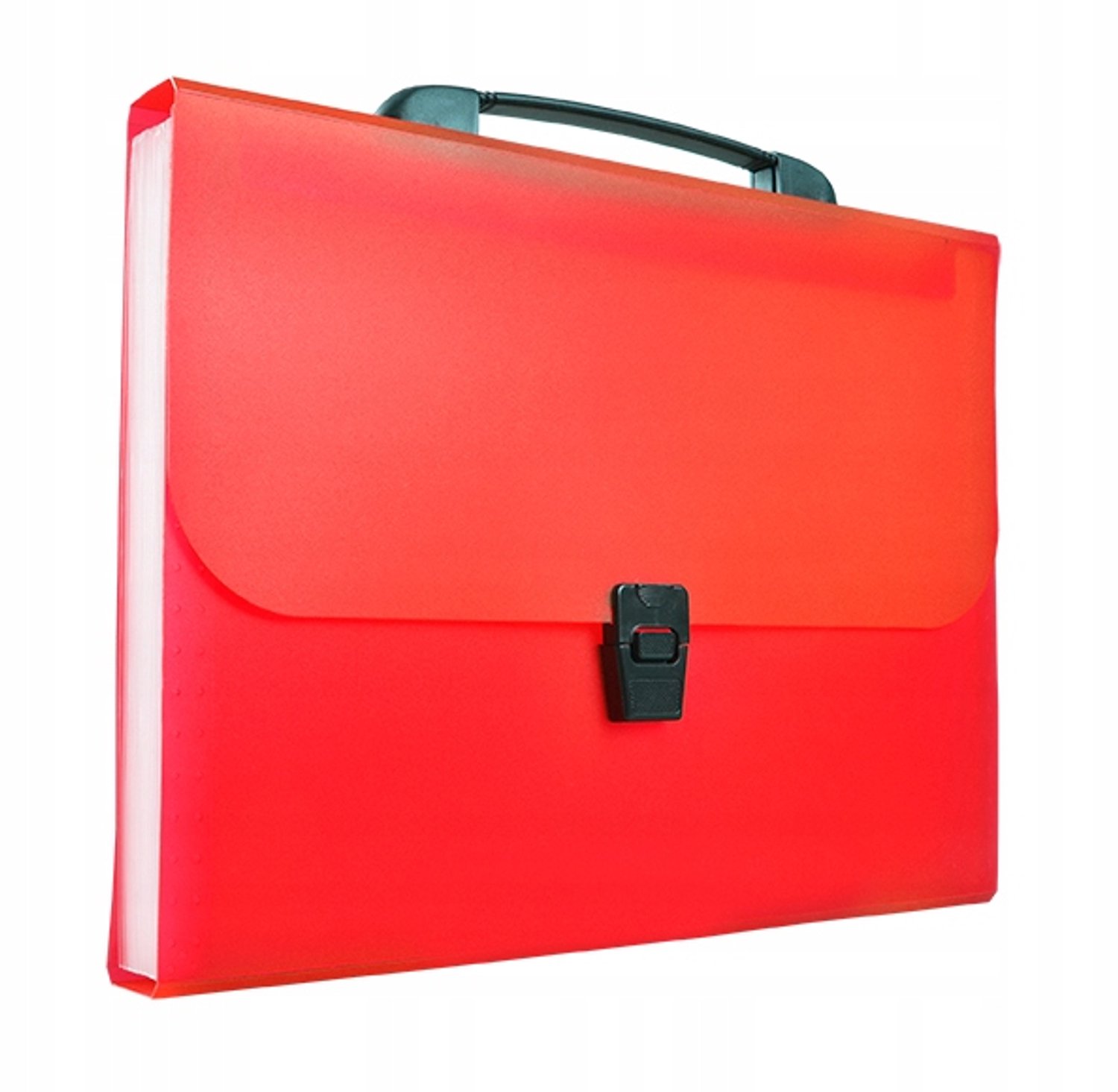 Tetis A4 Rode Accordion Map met Handvat - Documenten Organizer