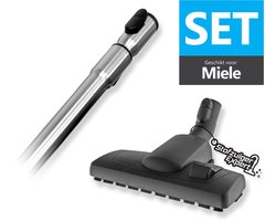 Combi Mondstuk en Telescopische Zuigbuis Set Geschikt voor Miele - Geschikt voor alle slede stofzuigers van Miele - O.a. geschikt voor Guard L1, M1, S1, C3, C2, C1, S8, S6, S5, S4, S2, S8000, S6000, S5000, S4000, S2000, S700, S500, S400, S300 etc.