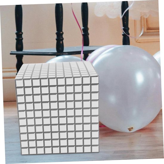 Dozen 4 Stuks Decoratieve Disco Kubusdozen Voor Bruiloft Feest Gunst Feest Ballondoos — afbeelding 4