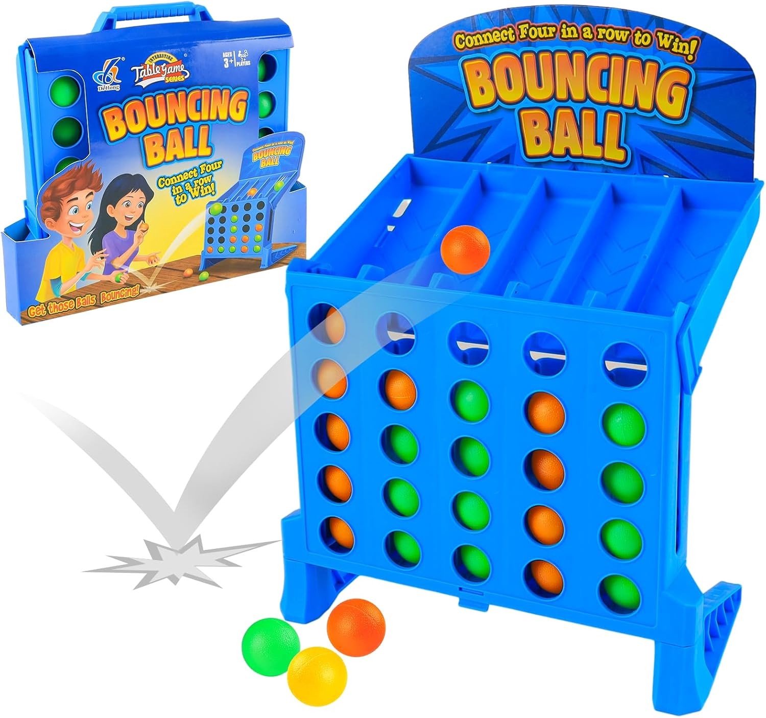 Tafelspel met Stuiterballen en Actieballen voor Kinderen en Volwassenen, Perfect voor Gezellige Spelletjesavonden en Familieplezier
