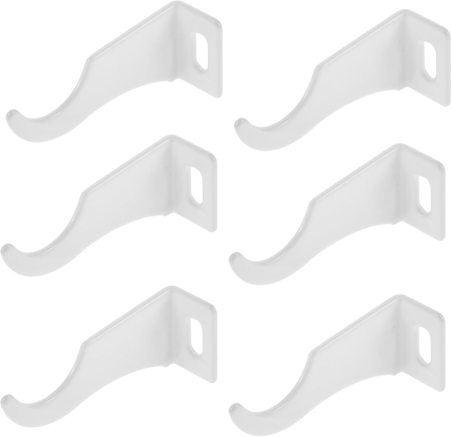 6 Stuks Delige Radiatorhaken met Antislip Kunststof Gecoate Stalen Beugels voor Flexibele Montage Gereedschapsloze Installatie Universele Bevestiging van Verwarmingsradiatoren