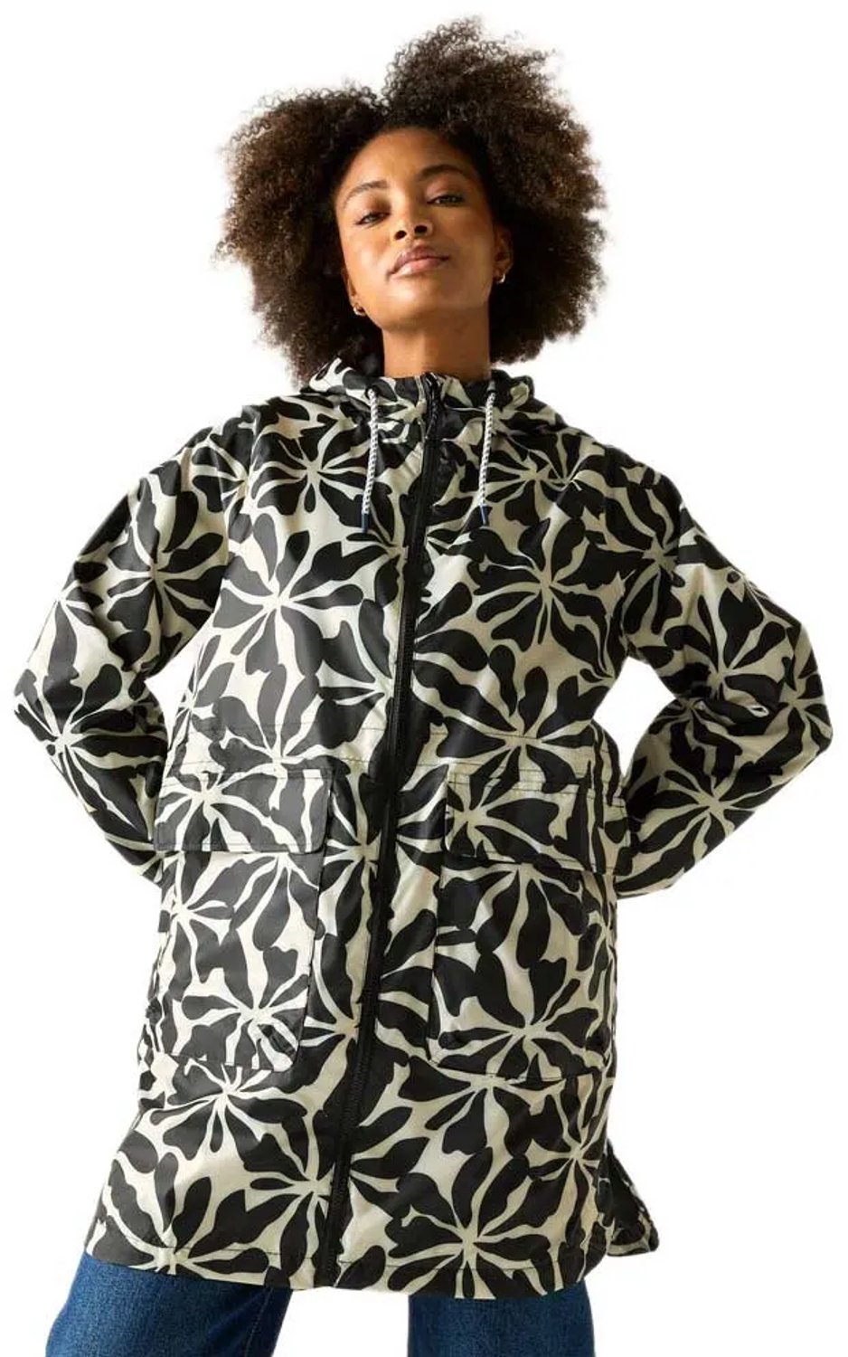 Brindel waterdichte jas met capuchon voor dames, Pack-It