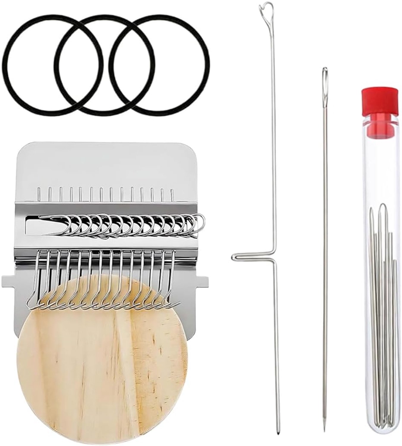 Weefgetouw, Speedweve Loom van hout, met complete accessoires, snel voor jeans, kleding, sokken, reparatie, doe-het-zelf, kunstzinnige patronen, voor beginners om te breien en te