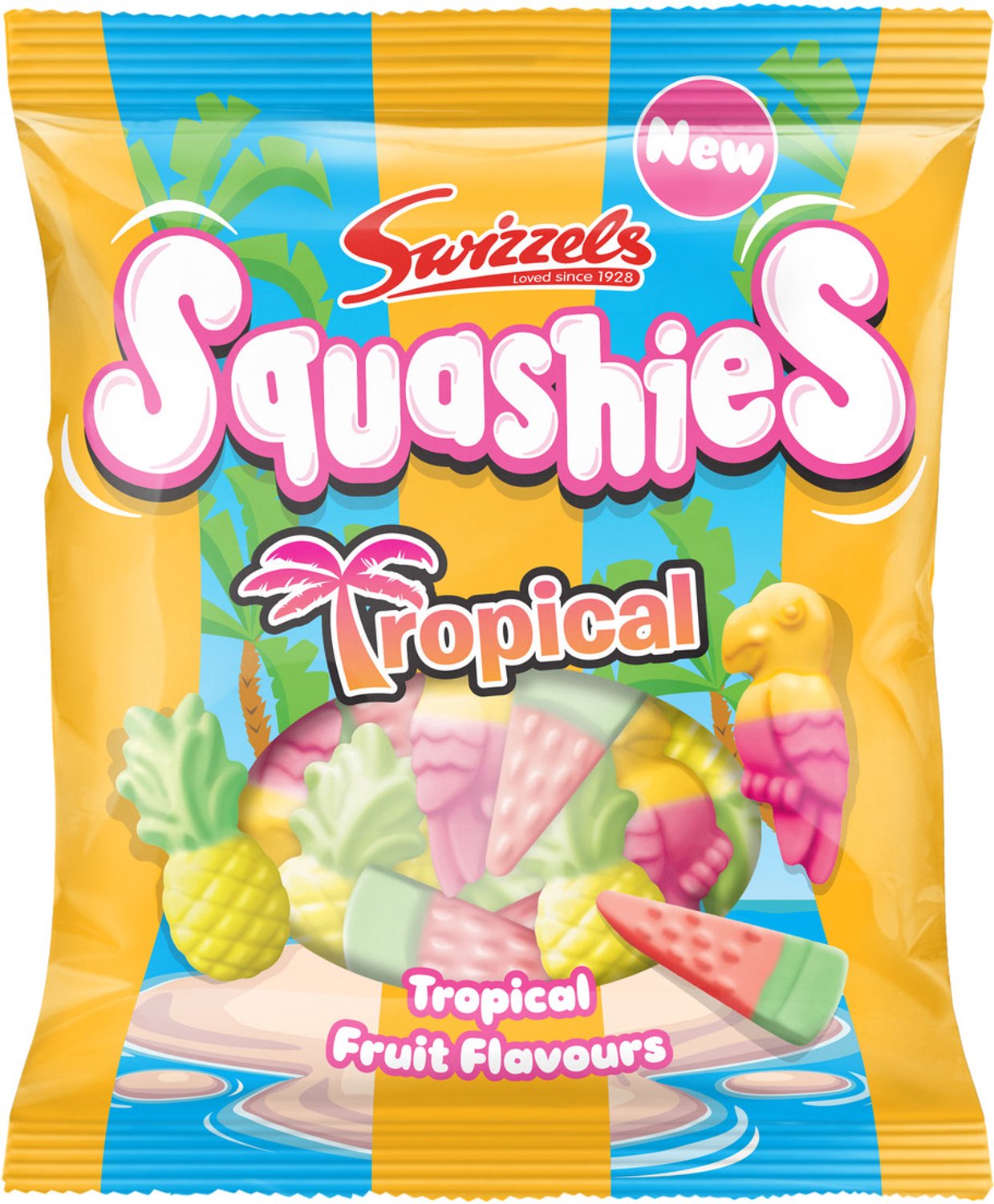 Swizzels Matlow Squashies Tropical - zacht snoep - 12 x 100 g