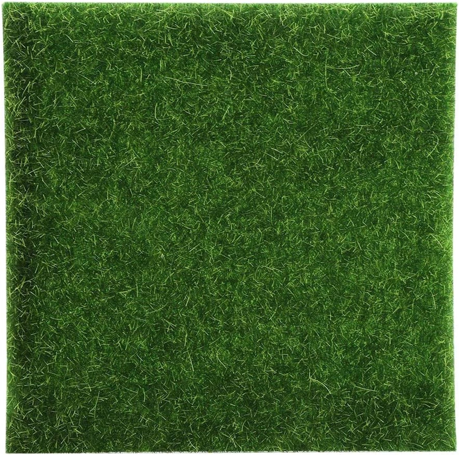 Kunstgrasmat 10 stuks kunstgras groen gazon vierkanten voor huisdecoratie doe-het-zelf mini-tuin poppenhuis landschap huisdier speelruimte 15x15cm