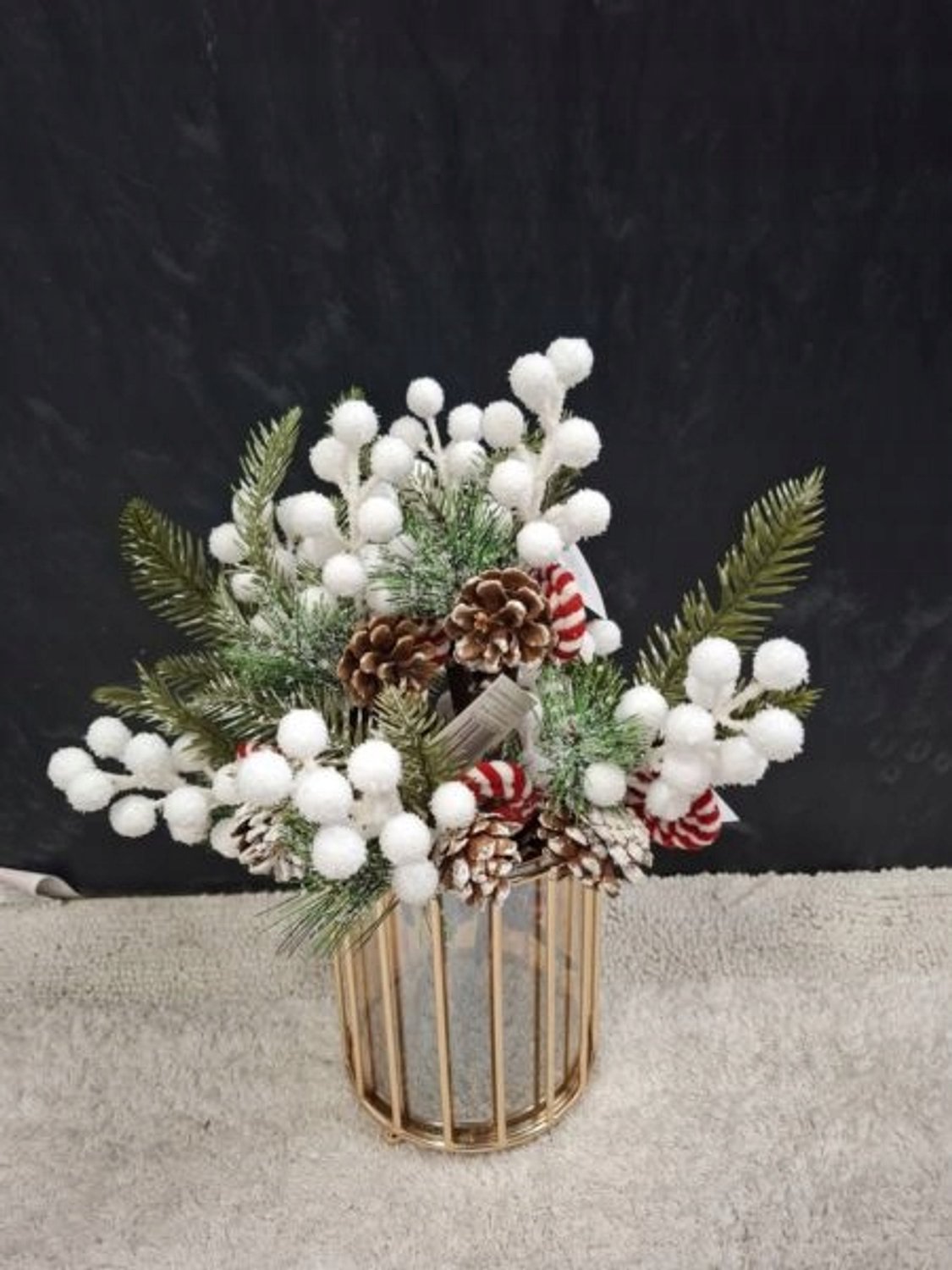 Kersttak met Lolly - Winterse Decoratie 25cm