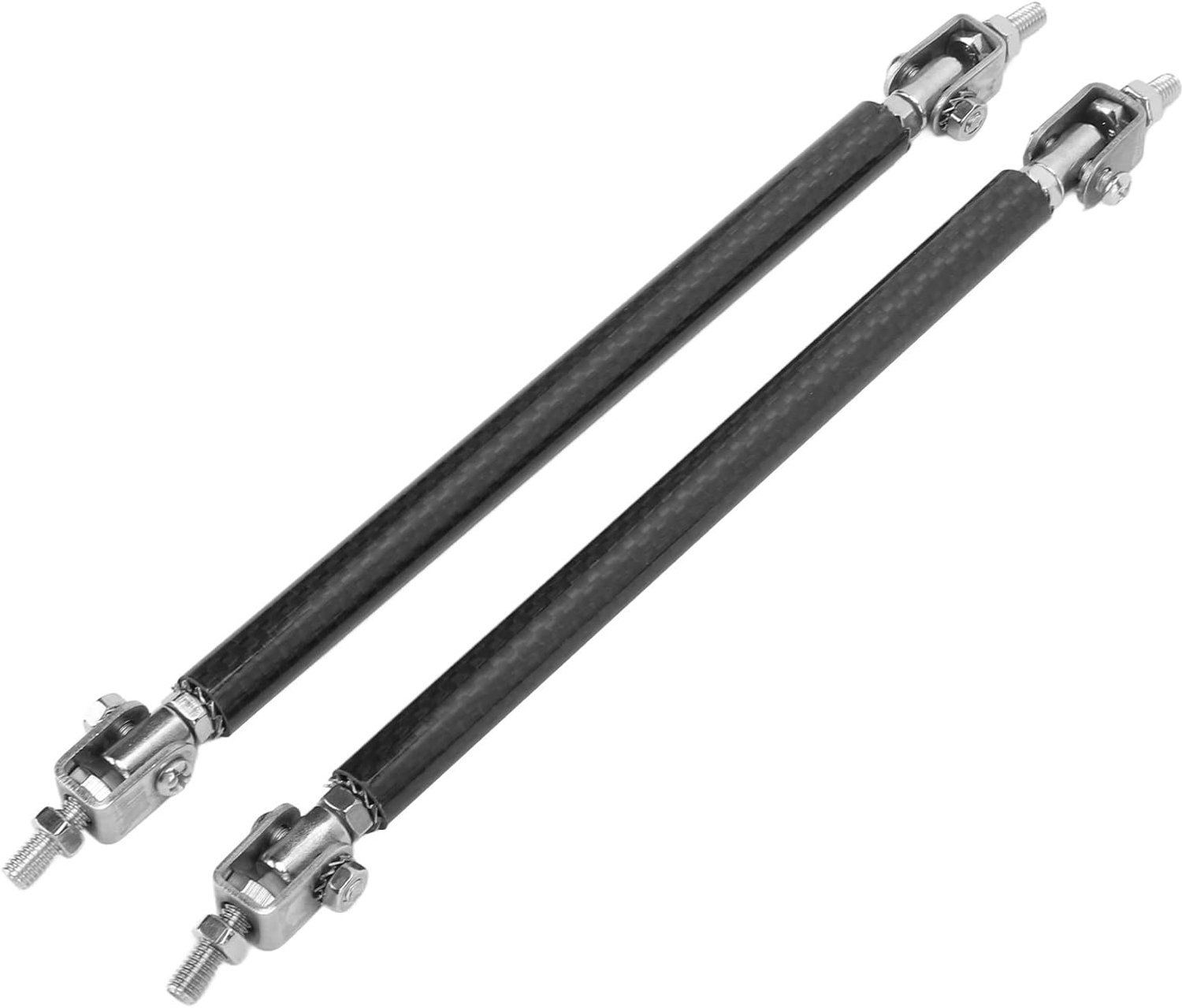 Lip Strut Rod Koolstofvezel Roestvrij Staal Universele Auto Bumper Ondersteuning Bar voor Voor Achter Bumper Lip Splitter 150mm 5.9in 2 STUKS