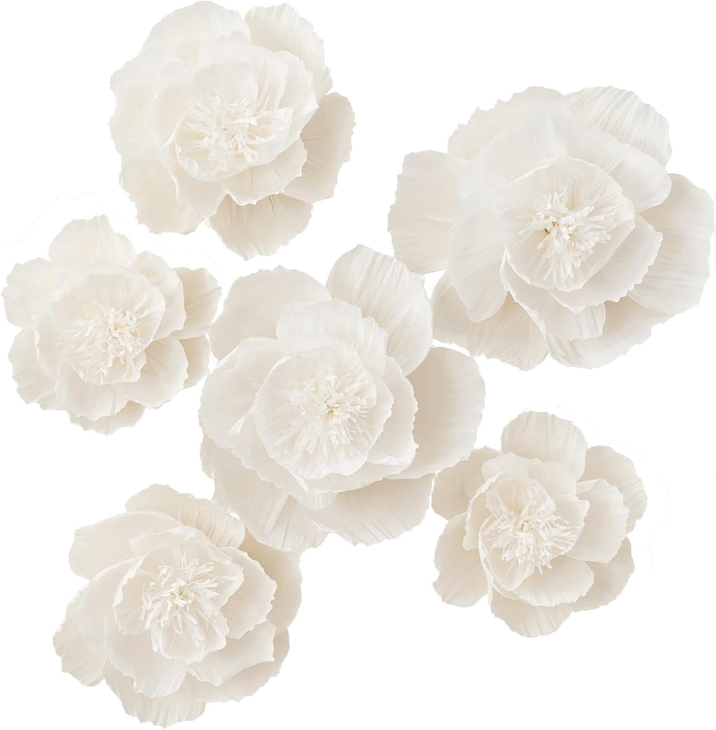Bloemen decoratie voor muur, kunstbloemen voor bruiloft decor, bloem achtergrond decor, babyshower, verjaardagsfeestje, foto achtergrond, boog decor, kinderkamer muur decor (wit,