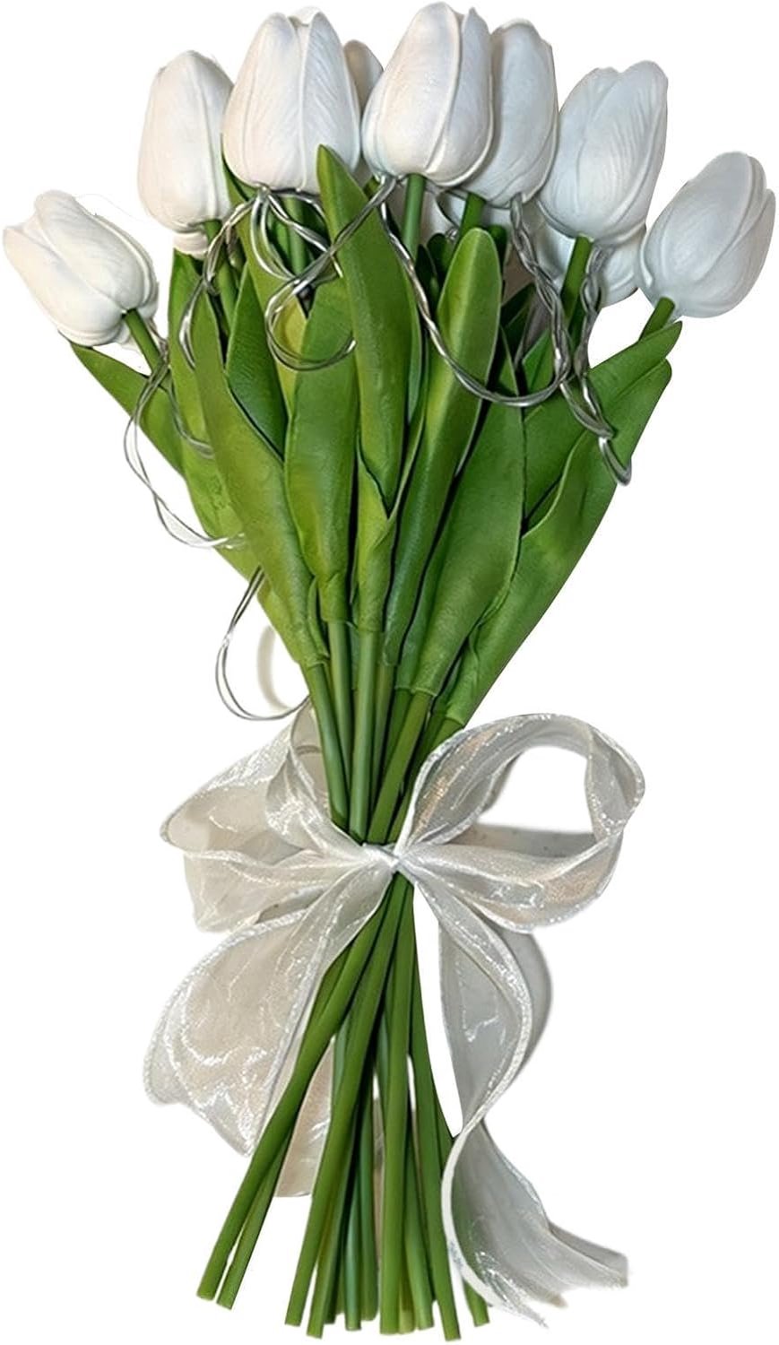 Kunstbloemen 15-delige Set Decoratieve Led Bloemlampen