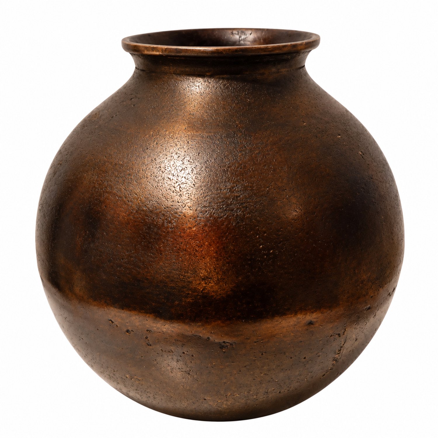 Colmore by Diga vaas-Aluminium Raw Antique-Koper brons-34x34x36cm