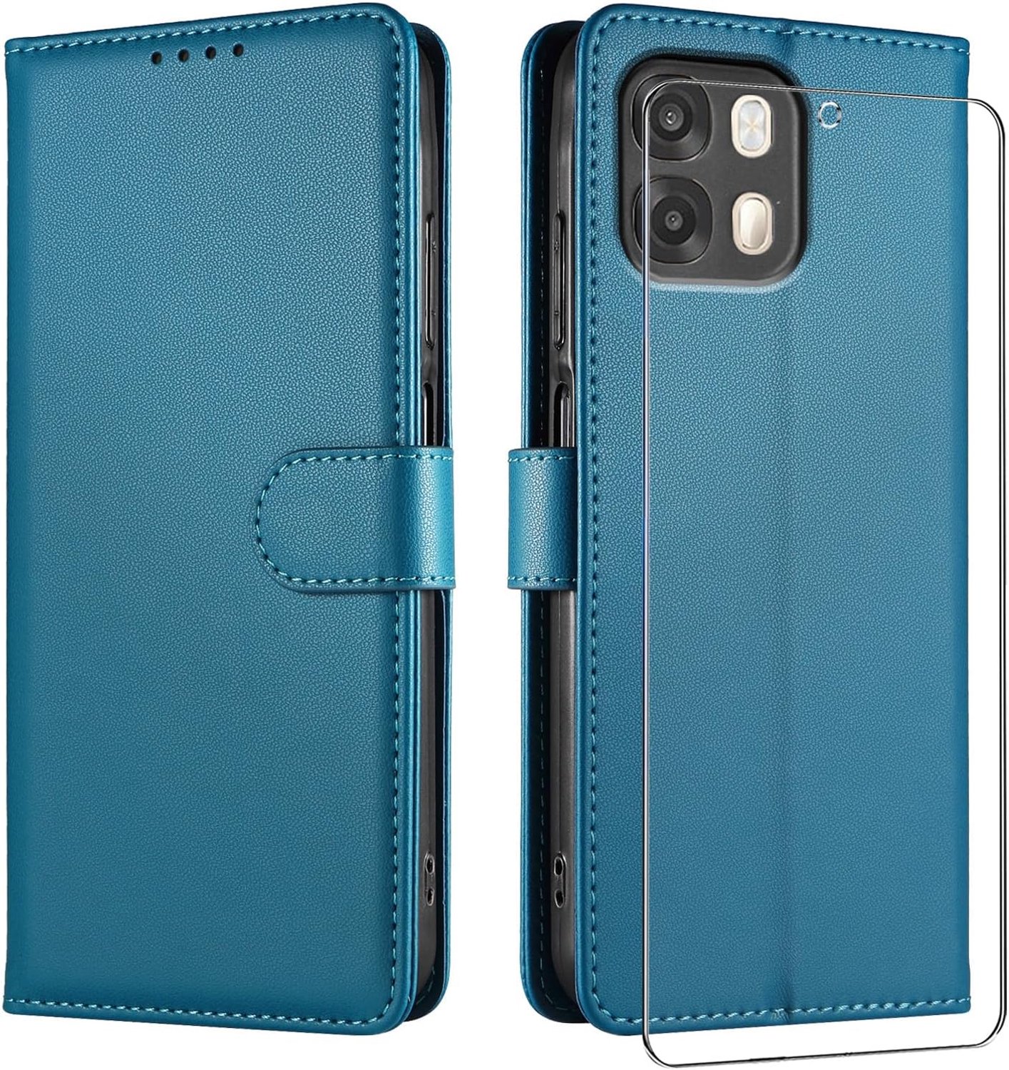 Hoesje voor OPPO A6x/A6k/A6 (4G/5G) Telefoonhoesjes Turquoise Blauw