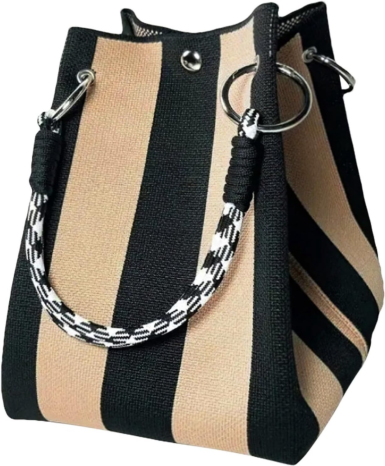 Emmer Tas Kleine Tote Portemonnee voor Vrouwen Polsband Handtas met Magnetische Sluiting Afneembare Handvat 5.9"*8.3"
