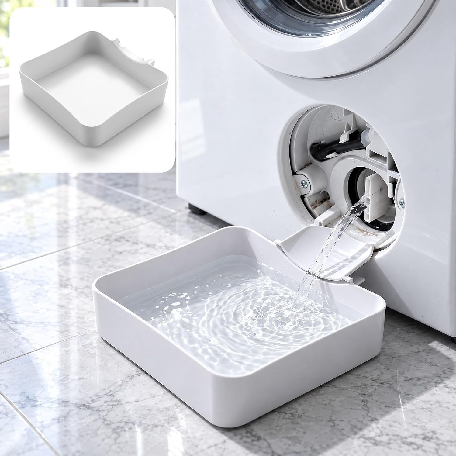 Wasmachine-opvangbak, wasmachine, afvoerschaal, eenvoudig te installeren
