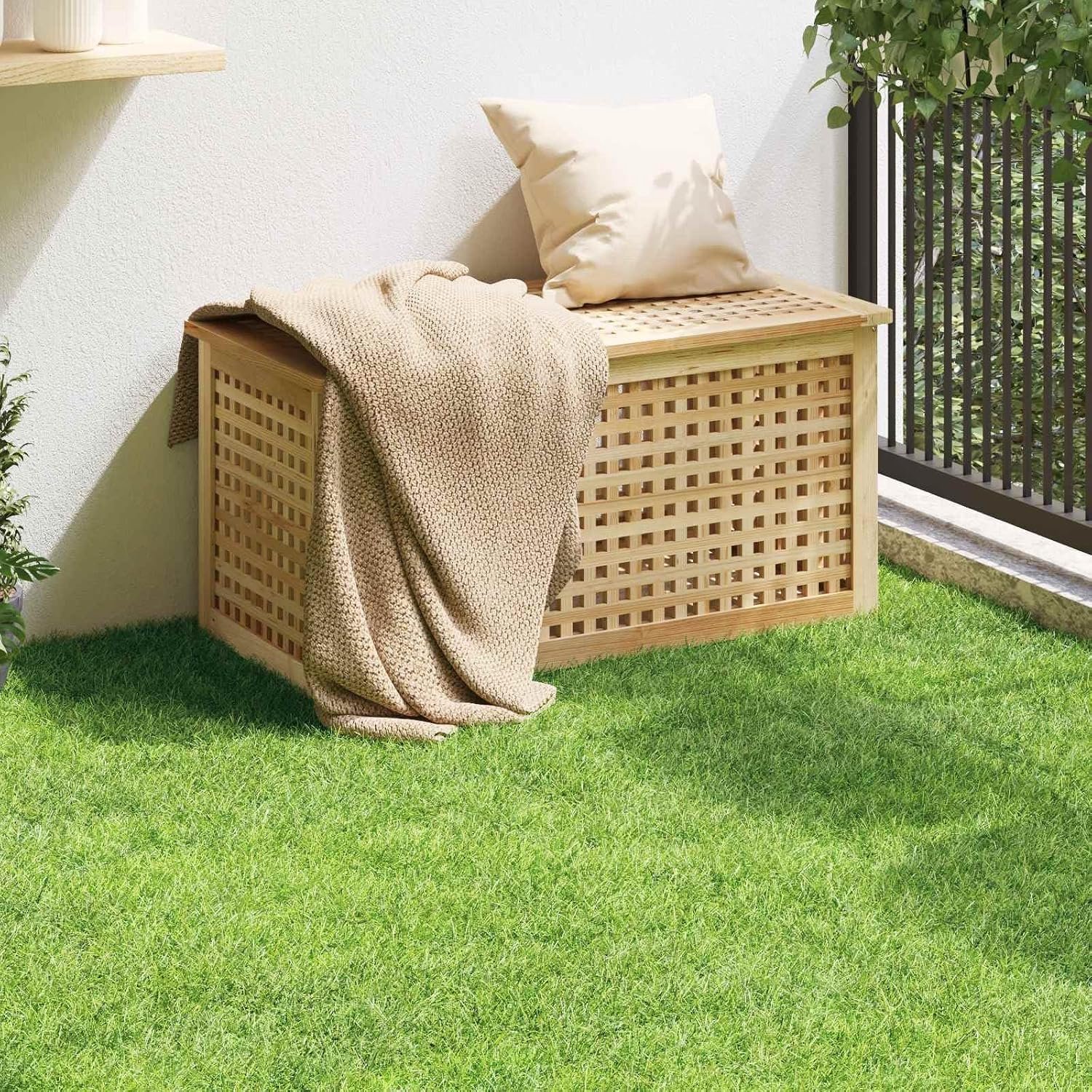 Kunstgras, 1 x 8 m, poolhoogte 50 mm, PP en PE, synthetisch grastapijt voor balkon, terras en tuin