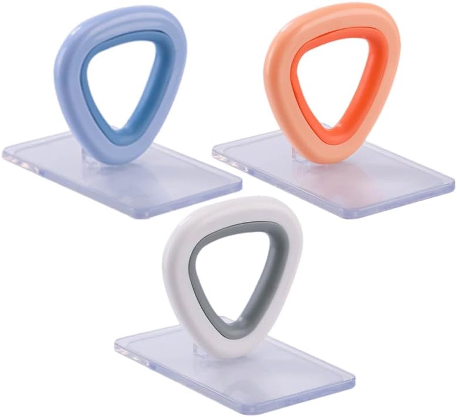 3 stuks – wc-deksel, zelfklevend, hefgreep voor toiletbril, eenvoudige installatie, voorkomt direct contact, geschikt voor familie en huis, kleuren wit, blauw, oranje