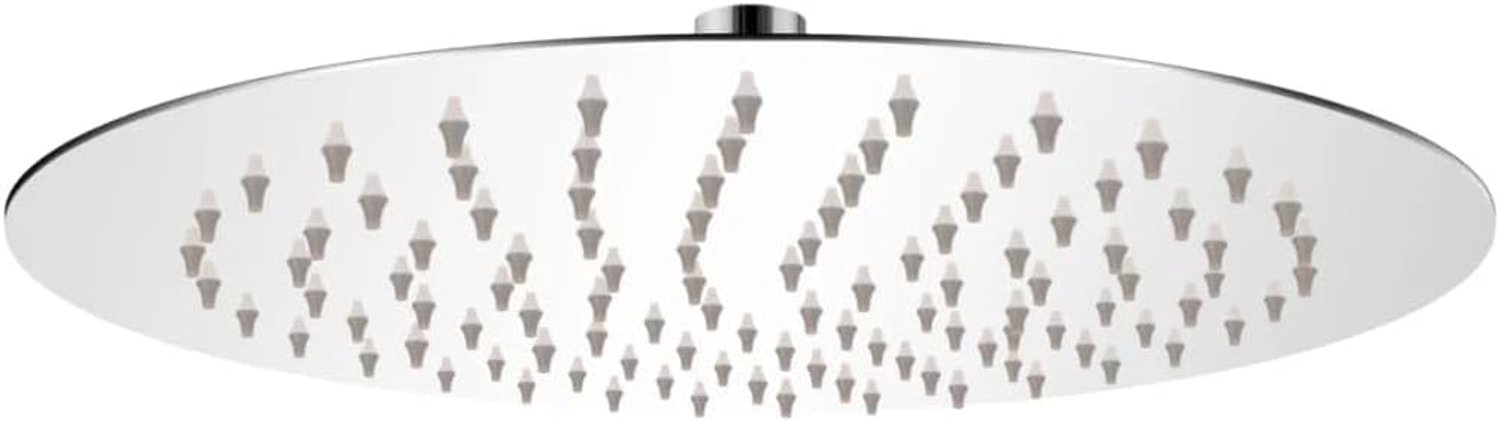 Rond, 25 cm, roestvrij staal, regendouchekop met 105 anti-kalk-sproeiers voor wand- of plafondmontage, douchekop