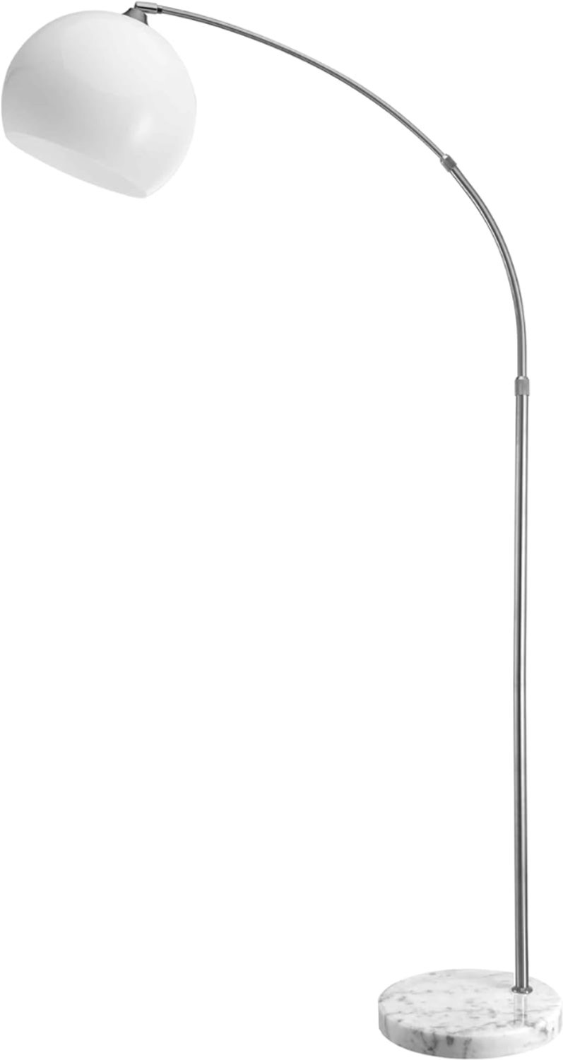 Levo® Booglamp - Woonkamer Booglamp - Eetkamer Booglamp - 190 tot 210 Hoog - 8,9KG - Wit - 30cm x 30cm x 220cm