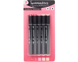 DécoTime alcoholmarkers 5 stuks - Strawberry Cheesecake - Twinmarker