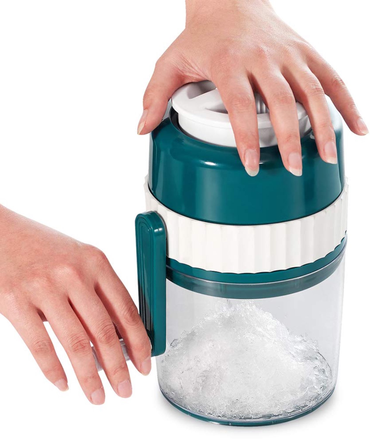 Slush Puppy Maker - 1L - Slushmachine - Slushymaker - Wit/Blauw - 12cm x 12cm x 21cm