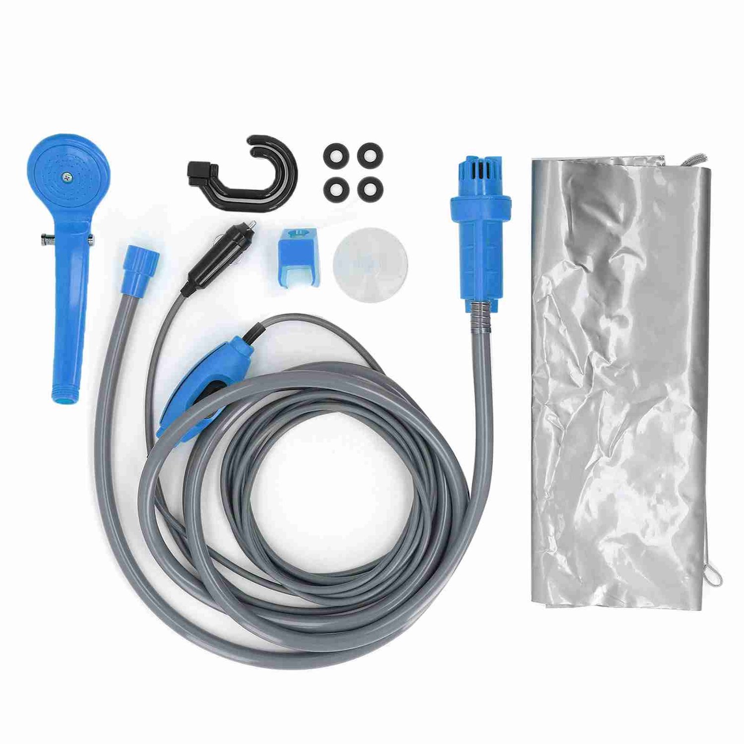 Campingdouche – 24V 36W – Verstelbare Waterstroom – Met Dompelpomp – Voor Auto & Camping
