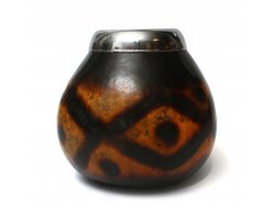Handgemaakte Yerba Mate Kalebas Diamante, 200-300ml, Argentinië