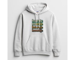 Howdy Hoodie – Howdy: Howdy: Howdy: Howdy: – Retro Outfit – Unisex Hoodie voor Dames & Heren – Leuk Cadeau