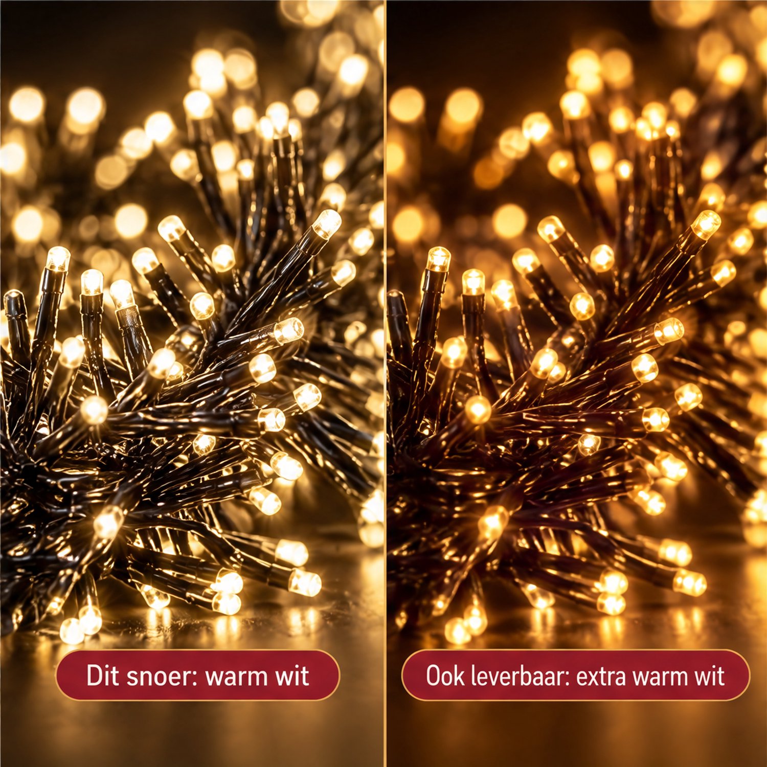 Cheqo® Super Cluster Kerstverlichting 2400 LED - 6 Meter - Warm Wit - Clusterverlichting - Kerstlampjes - Kerstboomverlichting - 8 Lichtfuncties met Geheugen - Timer - Sfeerverlichting voor Binnen en Buiten - Feestverlichting - Lichtsnoer – foto 6