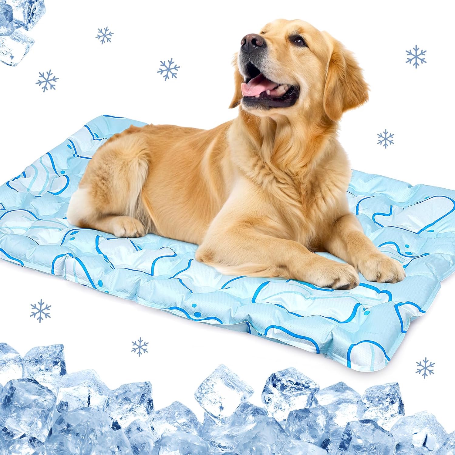 Gelmat voor honden – Herbruikbaar en draagbaar, geschikt voor gebruik binnen en buiten. Ontworpen voor kleine en middelgrote honden/katten, puppy's en kittens.