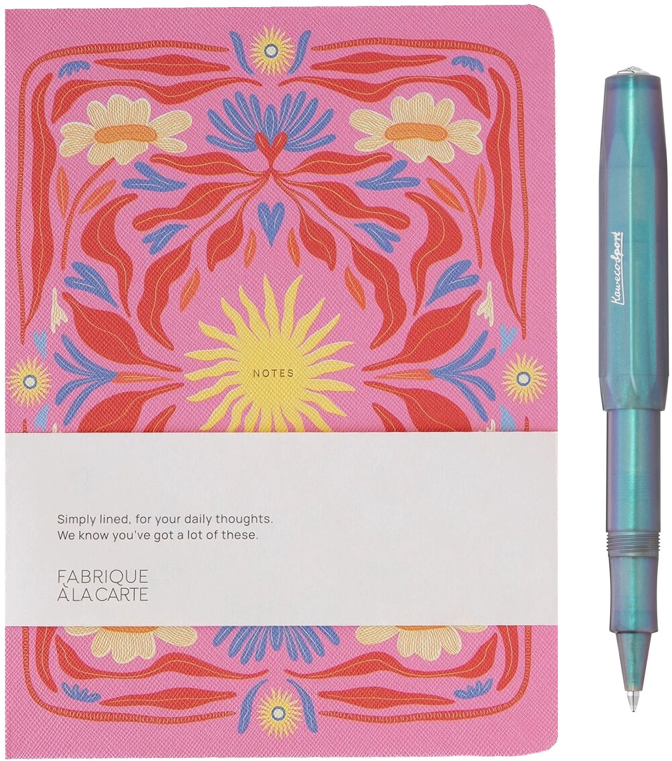 Kaweco - Sport - Gel Roller - Lunar Shadow Blue - Fabrique - Notitieboek - gelineerd Sun Pink