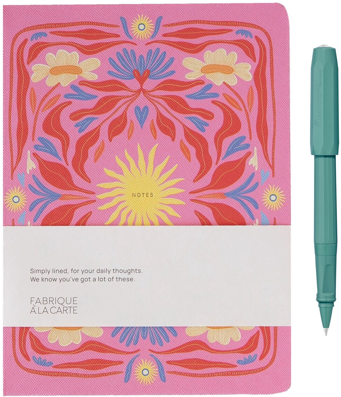 Kaweco - Perkeo - Gel Roller - Breezy Teal - Fabrique - Notitieboek - gelineerd Sun Pink