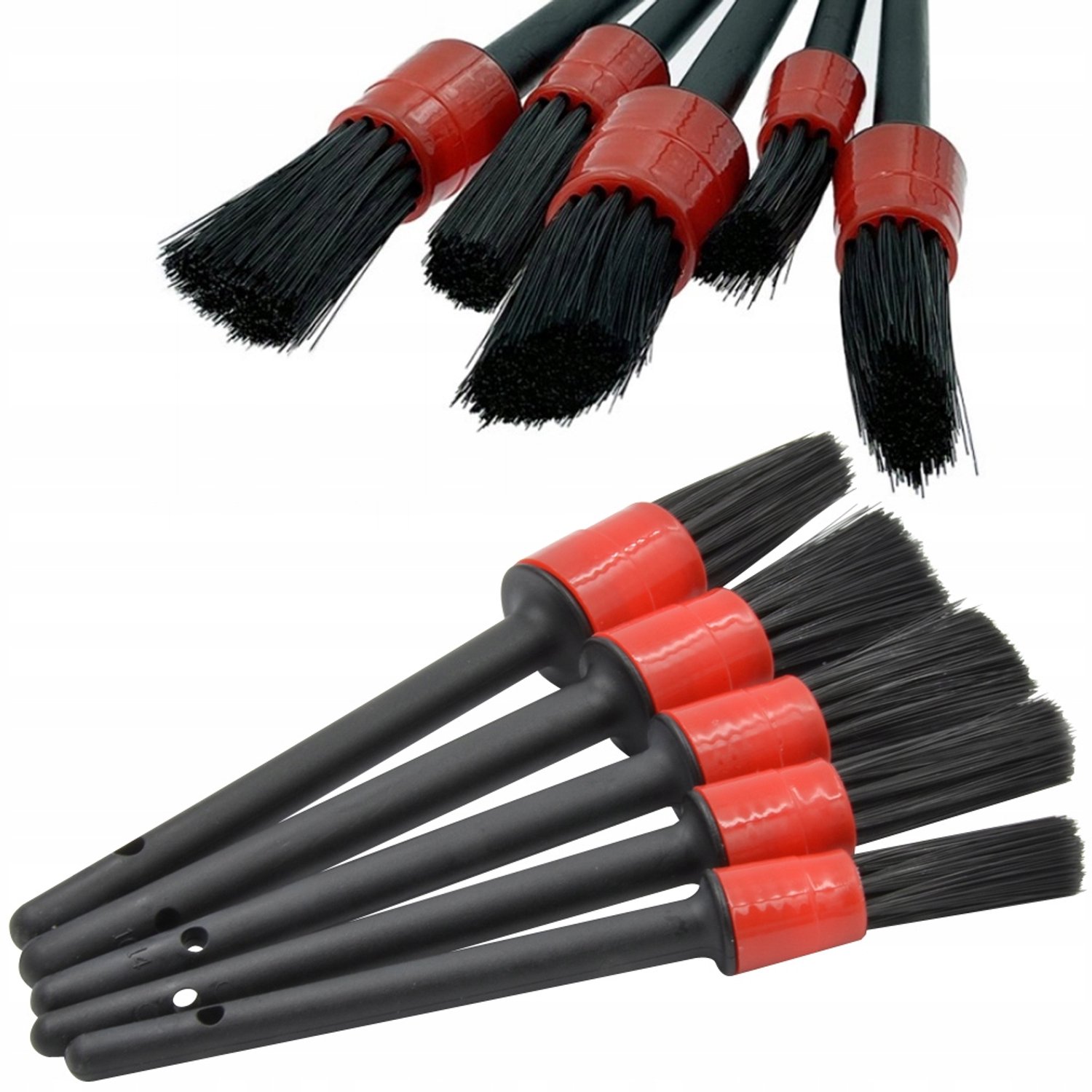 Merkloze Auto Detail Penseel Set - 5 Stuks