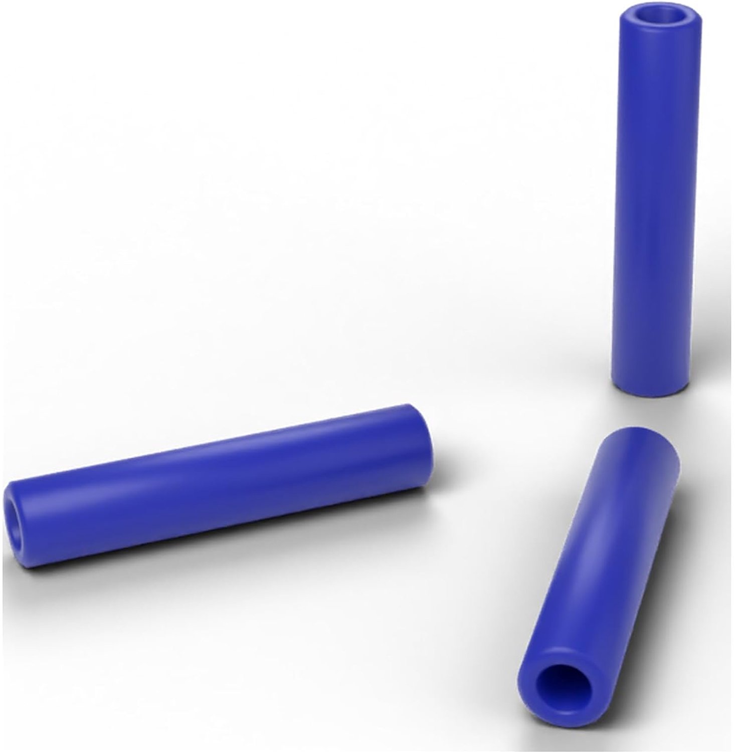 Afstandshulzen M4 10 stuks Blauw | 8 x 4,3 x 40 mm (buiten x boring x hoogte) | Afstandhouders kunststof PETG zonder schroefdraad, ronde afstandsstukken, geprint in Duitsland